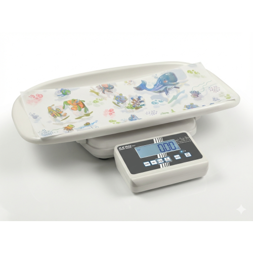 Papirark til spedbarnsvekt/benk med barnemotiv, 9 ruller 