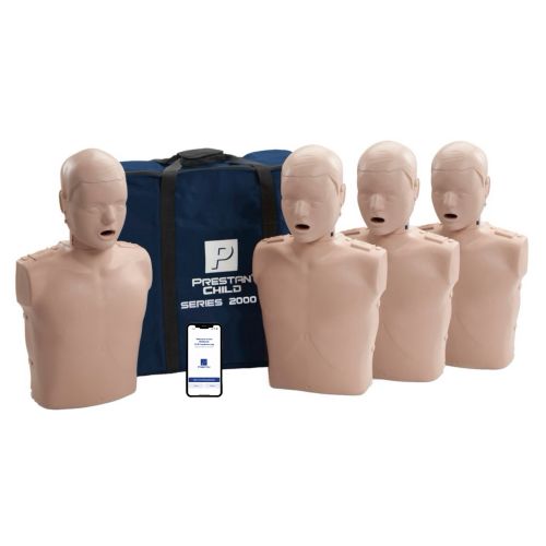 Prestan 2000 førstehjelpsdukke barn/junior med mobilapp, 4-pakk fra Prestan