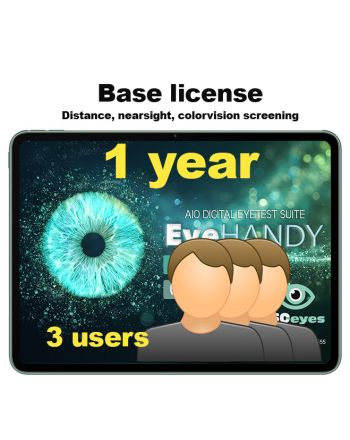 EyeHANDY digital synstest – 1-års grunnlisens for 3 brukere – ISOeyes 