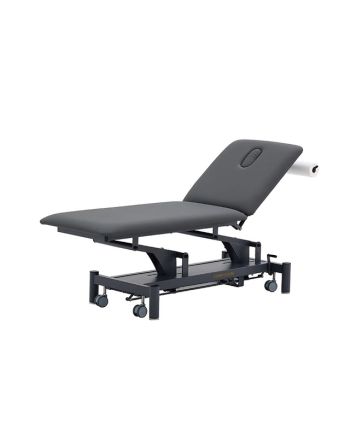 Ling Pro hydraulisk behandlingsbenk, 2 seksjoner, grå base fra Coinfycare