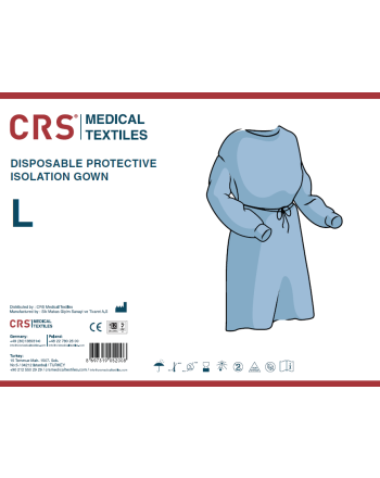 Beskyttelsesfrakk, blå, 50 stk., str. XL 