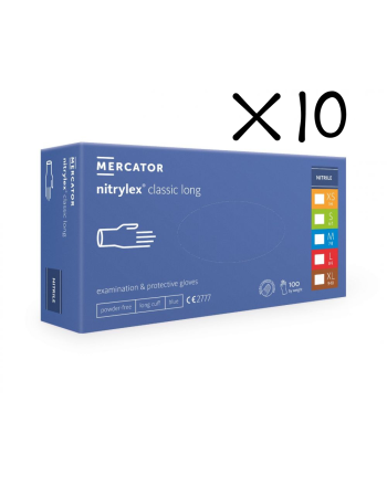 Mercator Nitrylex classic long nitrilhansker, medisinsk godkjent 