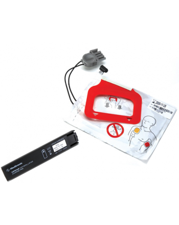 Medtronic Lifepak CR Plus pakke med 1 sett elektroder og 1 batteri til hjertestarter 