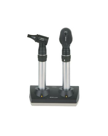 Keeler Fibre Optic/Practitioner otoskop-/oftalmoskopsett med ladestasjon (3,6V) 