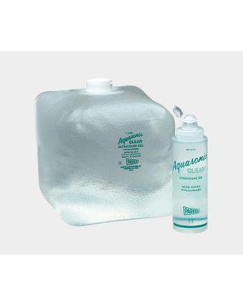 Aquasonic ultralydgel, klar, m/flaske, 5 liter fra Parker Labs