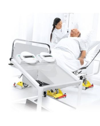Seca 985 sengevekt og dialysevekt i ett, med praktisk trillebord 